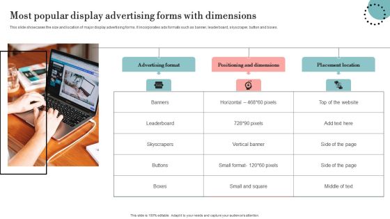 Most Popular Display Advertising Forms With Dimensions Information PDF