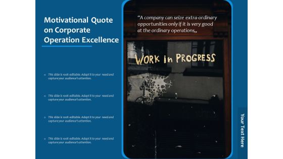 Motivational Quote On Corporate Operation Excellence Ppt PowerPoint Presentation Gallery Sample PDF Motivational Quote On Corporate Operation Excellence Ppt PowerPoint Presentation Gallery Sample PDF