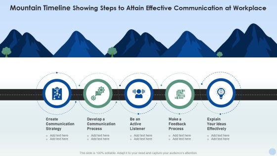 Mountain Timeline Showing Steps To Attain Effective Communication At Workplace Demonstration PDF Mountain Timeline Showing Steps To Attain Effective Communication At Workplace Demonstration PDF