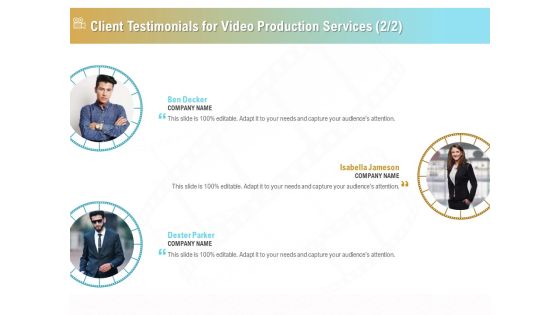 Movie Making Solutions Client Testimonials For Video Production Services Company Information PDF Movie Making Solutions Client Testimonials For Video Production Services Company Information PDF
