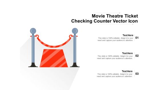 Movie Theatre Ticket Checking Counter Vector Icon Ppt PowerPoint Presentation File Aids PDF