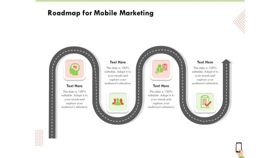 Multi Channel Online Commerce Roadmap For Mobile Marketing Ppt Infographic Template Visual Aids PDF