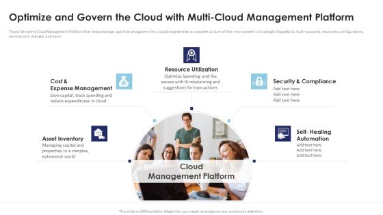 Multi Cloud Infrastructure Management Optimize And Govern The Cloud With Multi Cloud Slides PDF Multi Cloud Infrastructure Management Optimize And Govern The Cloud With Multi Cloud Slides PDF