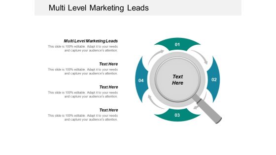 Multi Level Marketing Leads Ppt PowerPoint Presentation File Brochure Cpb