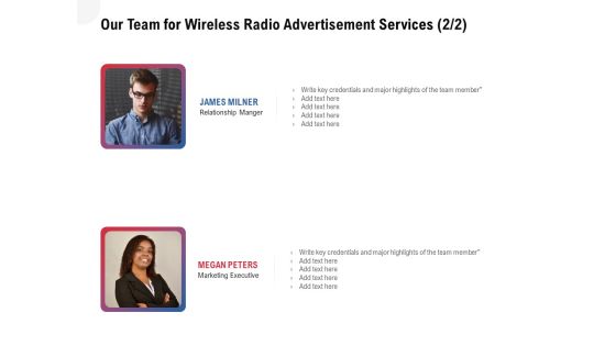 Multi Radio Waves Our Team For Wireless Radio Advertisement Services Inspiration PDF Multi Radio Waves Our Team For Wireless Radio Advertisement Services Inspiration PDF