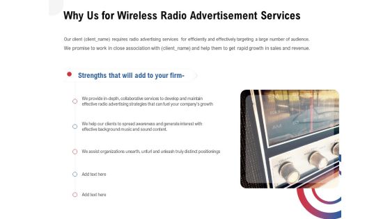 Multi Radio Waves Why Us For Wireless Radio Advertisement Services Formats PDF Multi Radio Waves Why Us For Wireless Radio Advertisement Services Formats PDF