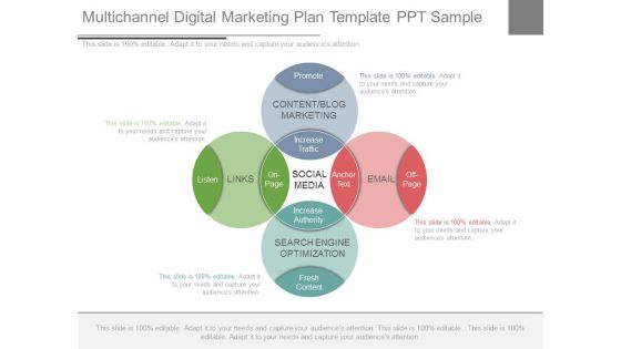 Multichannel Digital Marketing Plan Template Ppt Sample