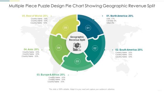 Multiple Piece Puzzle Design Pie Chart Showing Geographic Revenue Split Rules PDF Multiple Piece Puzzle Design Pie Chart Showing Geographic Revenue Split Rules PDF