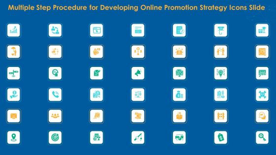 Multiple Step Procedure For Developing Online Promotion Strategy Icons Slide Icons PDF Multiple Step Procedure For Developing Online Promotion Strategy Icons Slide Icons PDF