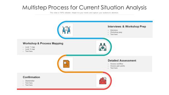Multistep Process For Current Situation Analysis Ppt Infographic Template Show PDF Multistep Process For Current Situation Analysis Ppt Infographic Template Show PDF