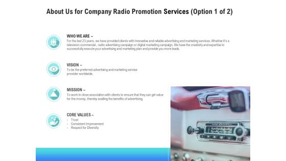 Music Promotion Consultation About Us For Company Radio Promotion Services Graphics PDF Music Promotion Consultation About Us For Company Radio Promotion Services Graphics PDF