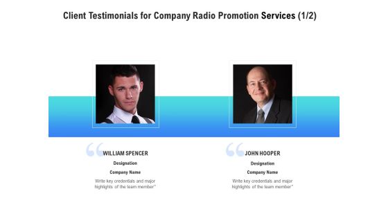 Music Promotion Consultation Client Testimonials For Company Radio Promotion Services Formats PDF Music Promotion Consultation Client Testimonials For Company Radio Promotion Services Formats PDF