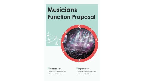 Musicians Function Proposal Example Document Report Doc Pdf Ppt Musicians Function Proposal Example Document Report Doc Pdf Ppt