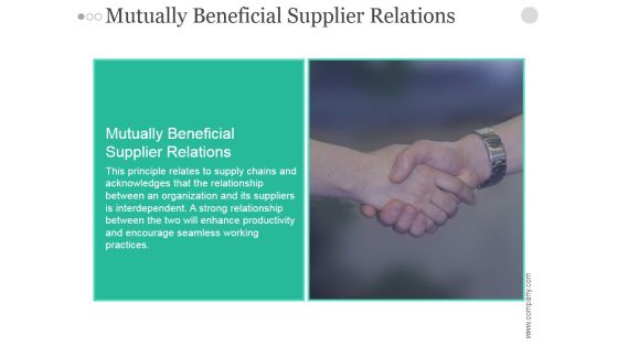 Mutually Beneficial Supplier Relations Ppt PowerPoint Presentation Layout Mutually Beneficial Supplier Relations Ppt PowerPoint Presentation Layout