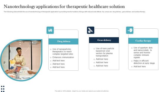 Nanotechnology Applications For Therapeutic Healthcare Solution Themes PDF Nanotechnology Applications For Therapeutic Healthcare Solution Themes PDF