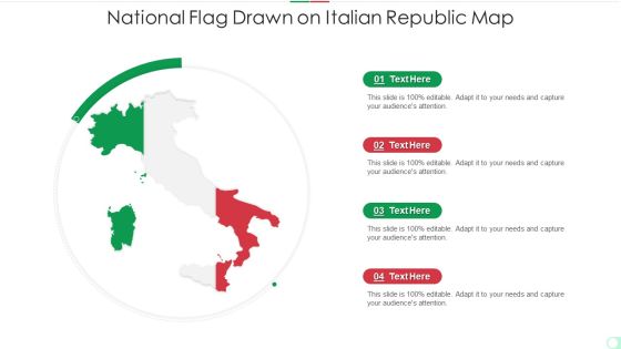 National Flag Drawn On Italian Republic Map Infographics PDF National Flag Drawn On Italian Republic Map Infographics PDF