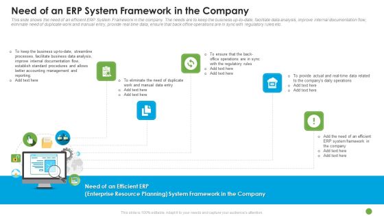 Need Of An ERP System Framework In The Company Ppt Professional Slides PDF Need Of An ERP System Framework In The Company Ppt Professional Slides PDF