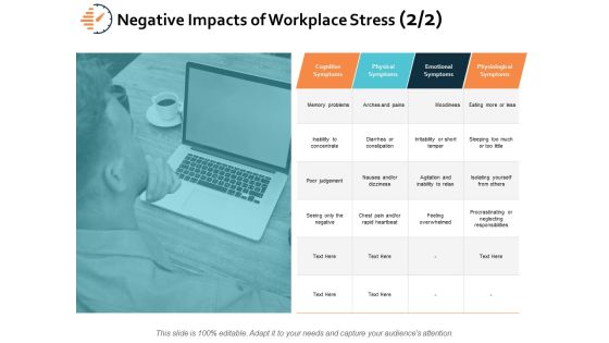 Negative Impacts Of Workplace Stress Business Ppt PowerPoint Presentation Infographic Template Vector Negative Impacts Of Workplace Stress Business Ppt PowerPoint Presentation Infographic Template Vector
