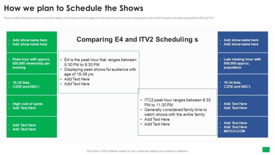 Netflix Capital Funding Elevator Pitch Deck How We Plan To Schedule The Shows Microsoft PDF Netflix Capital Funding Elevator Pitch Deck How We Plan To Schedule The Shows Microsoft PDF
