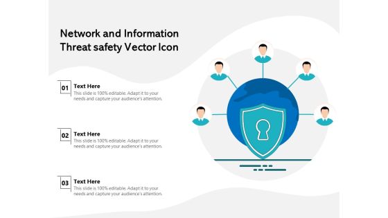 Network And Information Threat Safety Vector Icon Ppt PowerPoint Presentation File Example PDF