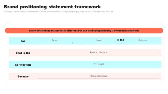 New Brand Introduction Plan Brand Positioning Statement Framework Infographics PDF New Brand Introduction Plan Brand Positioning Statement Framework Infographics PDF