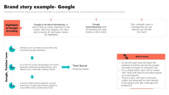 New Brand Introduction Plan Brand Story Example Google Summary PDF New Brand Introduction Plan Brand Story Example Google Summary PDF