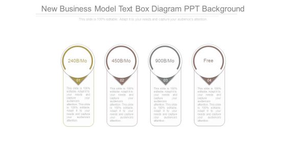 New Business Model Text Box Diagram Ppt Background New Business Model Text Box Diagram Ppt Background
