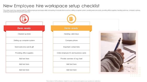 New Employee Hire Workspace Setup Checklist Ppt Model Diagrams PDF New Employee Hire Workspace Setup Checklist Ppt Model Diagrams PDF