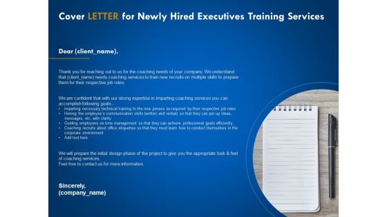 New Employee Onboard Cover Letter For Newly Hired Executives Training Services Ppt Summary Smartart PDF New Employee Onboard Cover Letter For Newly Hired Executives Training Services Ppt Summary Smartart PDF