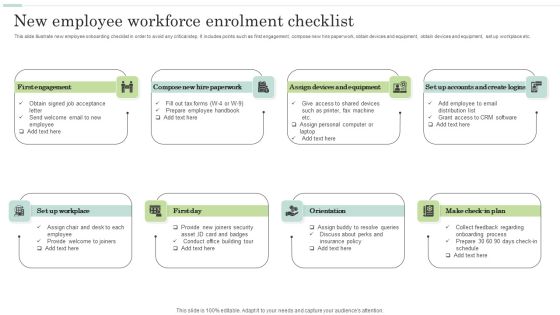 New Employee Workforce Enrolment Checklist Structure PDF New Employee Workforce Enrolment Checklist Structure PDF