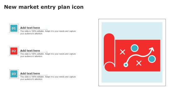 New Market Entry Plan Icon Download PDF New Market Entry Plan Icon Download PDF