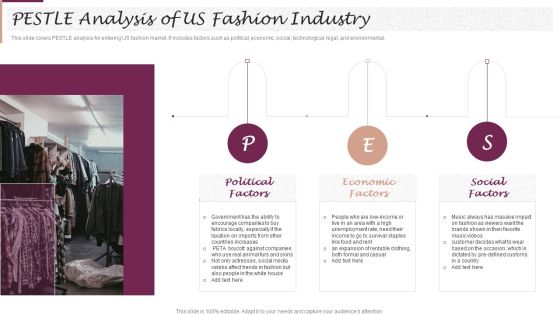 New Market Segment Entry Plan PESTLE Analysis Of US Fashion Industry Portrait PDF New Market Segment Entry Plan PESTLE Analysis Of US Fashion Industry Portrait PDF