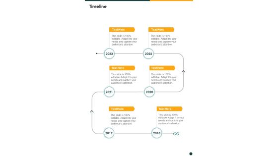 New Product Development Proposal Timeline One Pager Sample Example Document New Product Development Proposal Timeline One Pager Sample Example Document