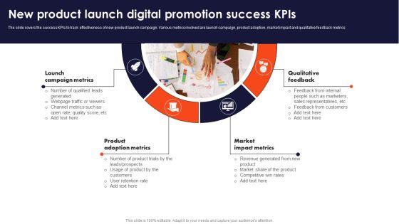 New Product Launch Digital Promotion Success Kpis Brochure PDF New Product Launch Digital Promotion Success Kpis Brochure PDF
