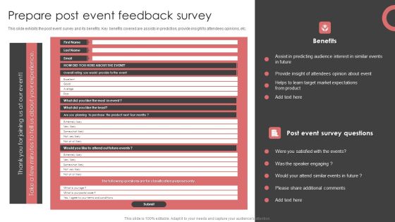 New Product Launch Event Management Activities Prepare Post Event Feedback Survey Information PDF New Product Launch Event Management Activities Prepare Post Event Feedback Survey Information PDF