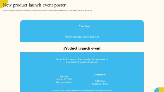 New Product Launch Event Poster Activities For Successful Launch Event Icons PDF New Product Launch Event Poster Activities For Successful Launch Event Icons PDF
