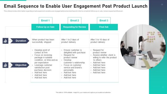 New Product Launch Playbook Email Sequence To Enable User Engagement Post Product Launch Elements PDF New Product Launch Playbook Email Sequence To Enable User Engagement Post Product Launch Elements PDF
