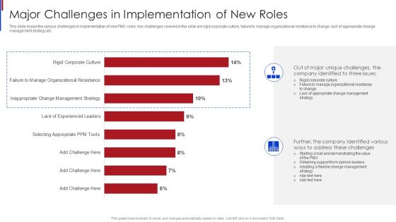 New Project Management Major Challenges In Implementation Of New Roles Template PDF
