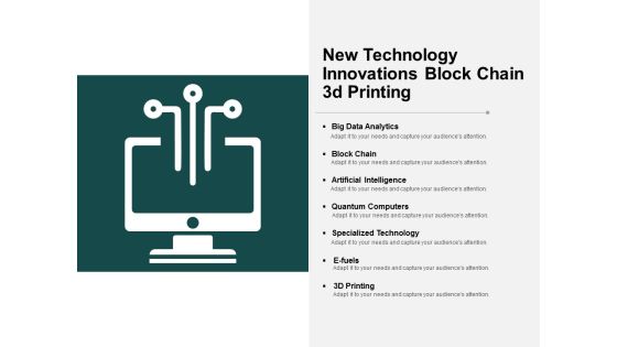 New Technology Innovations Block Chain 3D Printing Ppt PowerPoint Presentation Deck New Technology Innovations Block Chain 3D Printing Ppt PowerPoint Presentation Deck