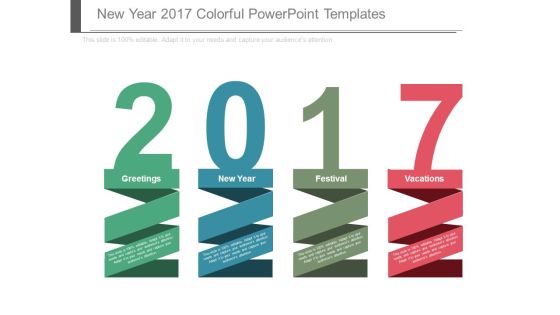 New Year 2017 Colorful Powerpoint Templates