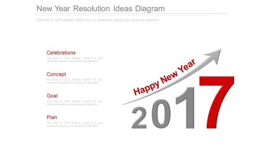 New Year Resolution Ideas Diagram New Year Resolution Ideas Diagram
