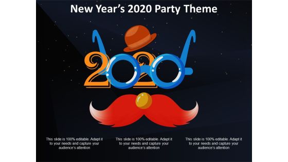 New Years 2020 Party Theme Ppt PowerPoint Presentation Inspiration Master Slide