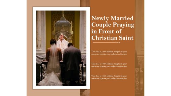 Newly Married Couple Praying In Front Of Christian Saint Ppt PowerPoint Presentation Portfolio Themes PDF Newly Married Couple Praying In Front Of Christian Saint Ppt PowerPoint Presentation Portfolio Themes PDF