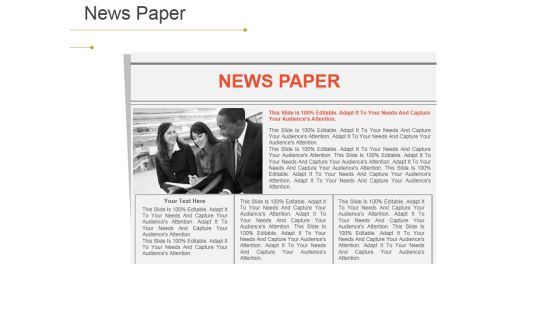 News Paper Ppt PowerPoint Presentation File Slides