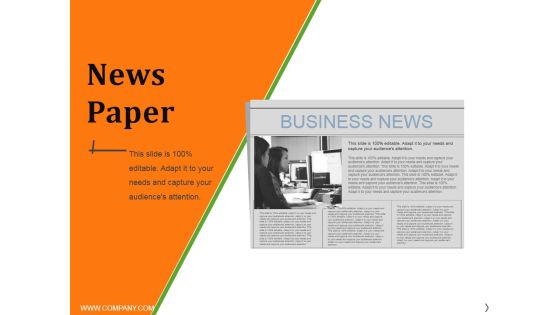 News Paper Ppt PowerPoint Presentation Slides Display