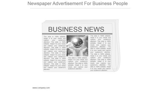 Newspaper Advertisement For Business People Powerpoint Images Newspaper Advertisement For Business People Powerpoint Images