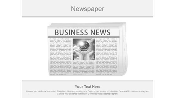Newspaper Diagram For Global Business News Powerpoint Slides Newspaper Diagram For Global Business News Powerpoint Slides