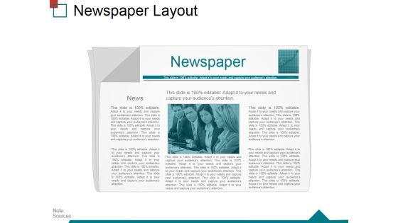 Newspaper Layout Ppt PowerPoint Presentation Diagram Ppt