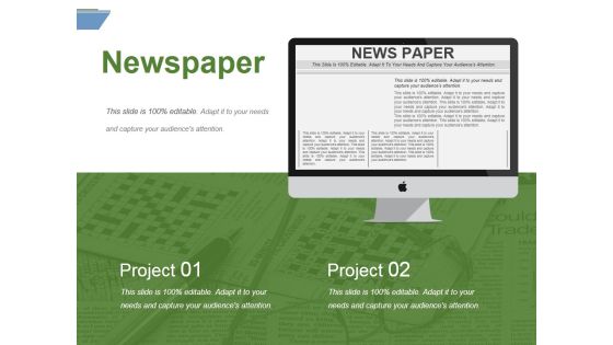 Newspaper Ppt PowerPoint Presentation File Microsoft