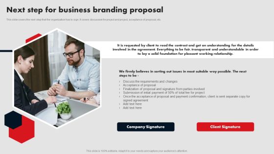Next Step For Business Branding Proposal Ppt Background Image PDF Next Step For Business Branding Proposal Ppt Background Image PDF